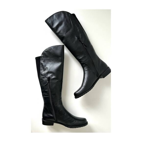 Stuart Weitzman Nupentagon Black Knee High Boots Size 6.5 - Picture 16 of 16